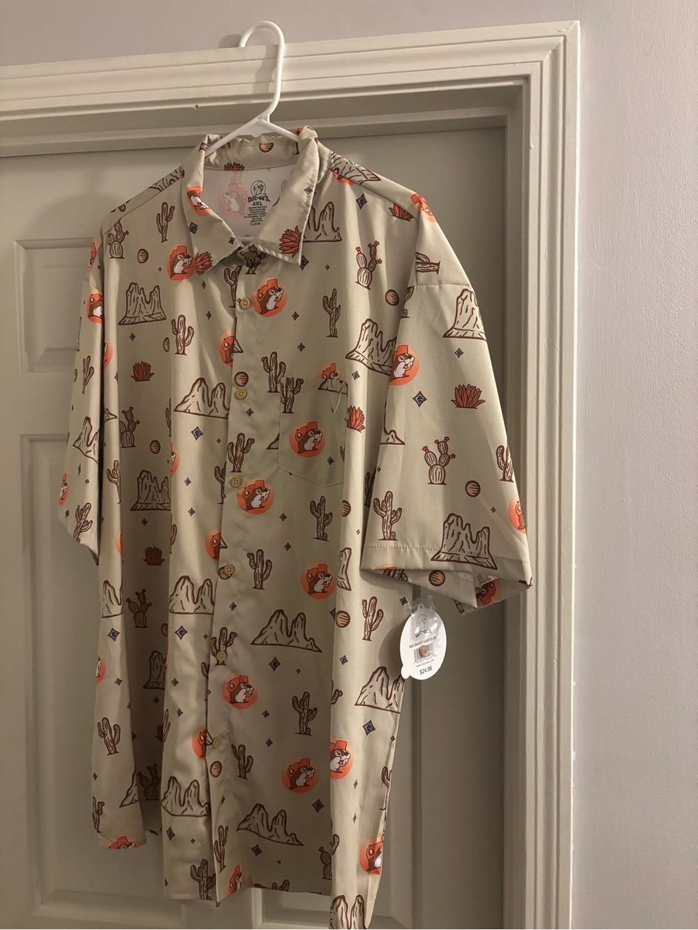 Buc-ee’s Desert Graphic Short Sleeve Button-Up Shirt